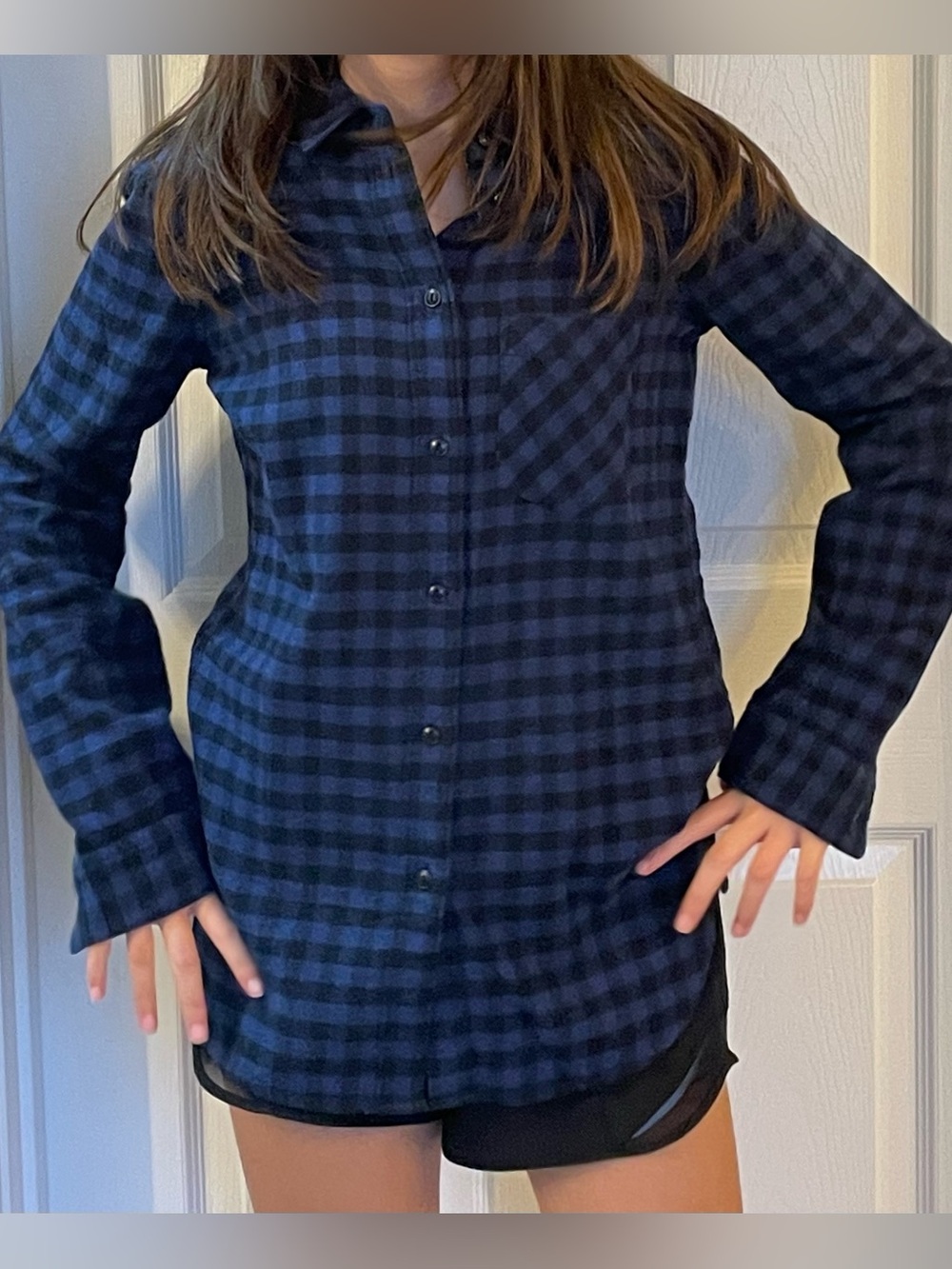 Madewell long-sleeve buffalo plaid flannel shirt